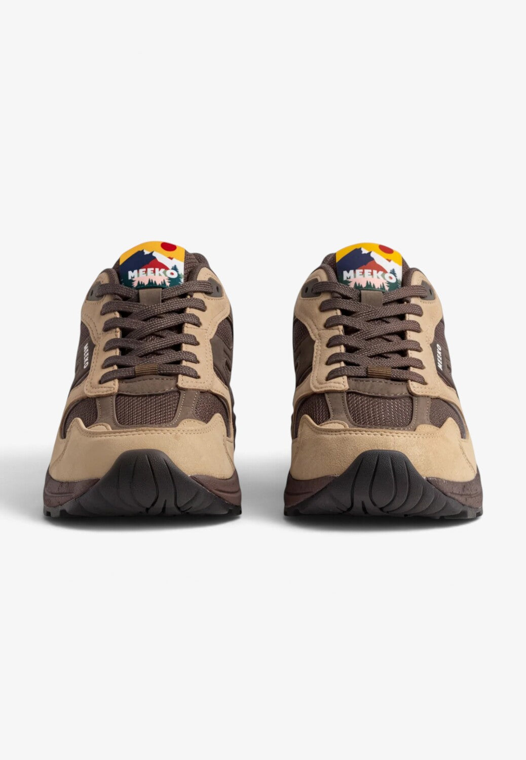 Unisex sneakers-Beige combi kleur