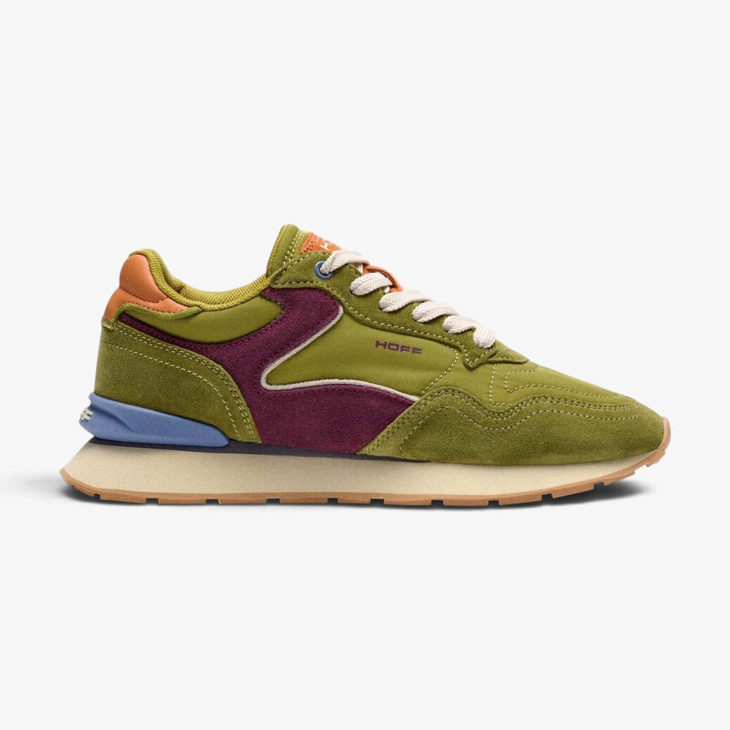 DAMES SPORTIEVE VETERSCHO-Groen suède/nubuck