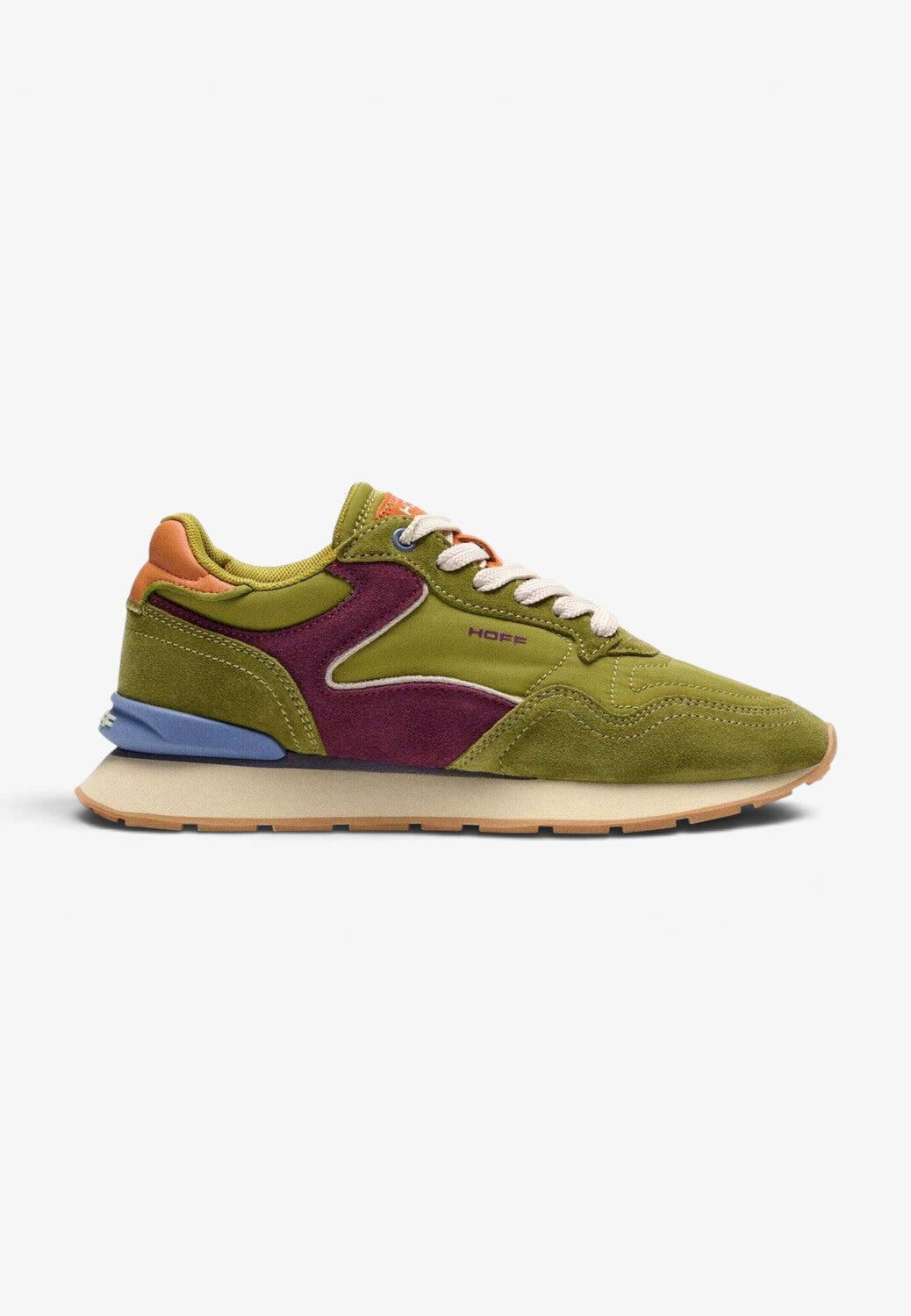 DAMES SPORTIEVE VETERSCHO-Groen suède/nubuck