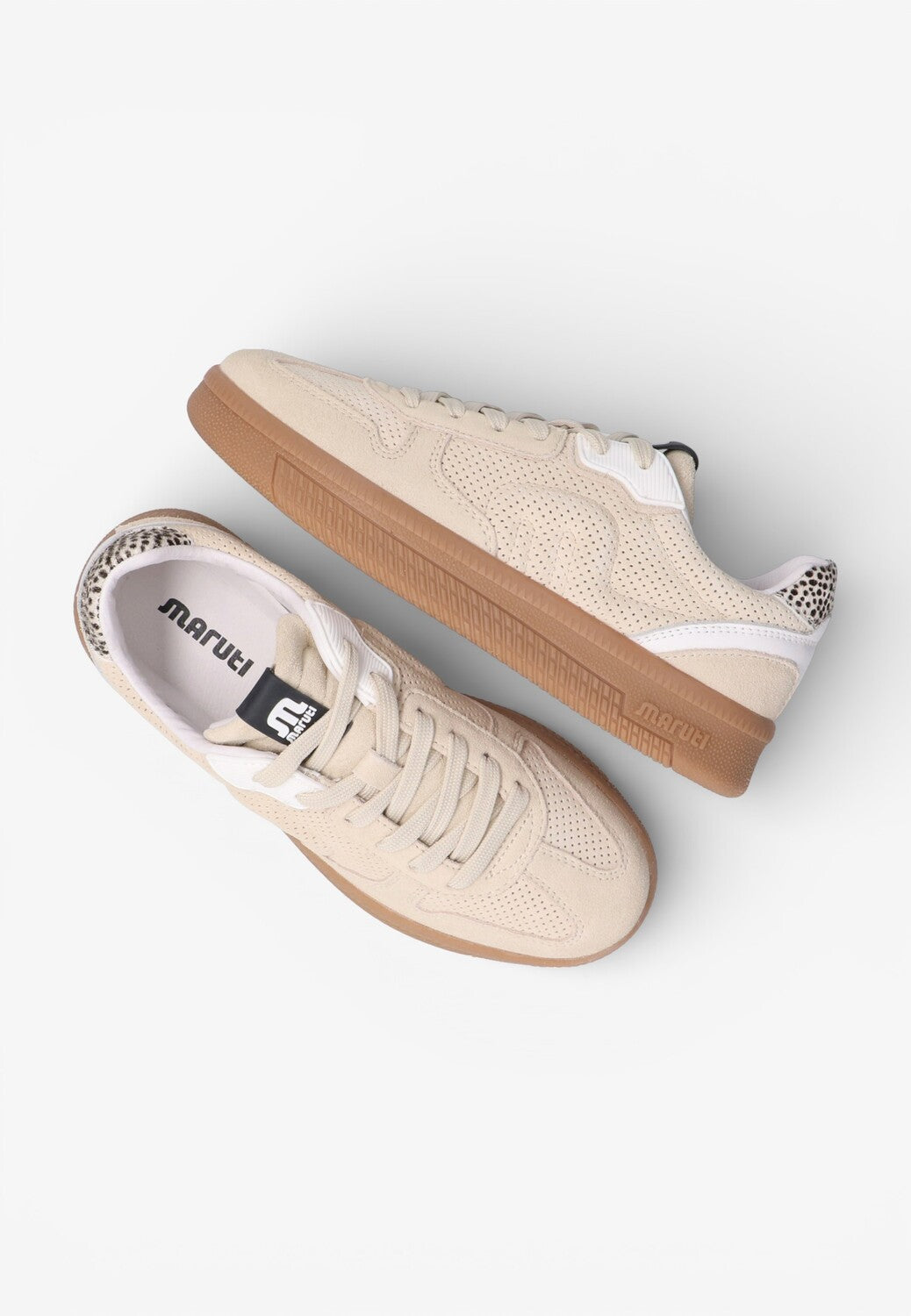DAMES SPORTIEVE VETERSCHO-Beige suède/nubuck