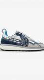 Heren veterschoenen-Blauw combi kleur