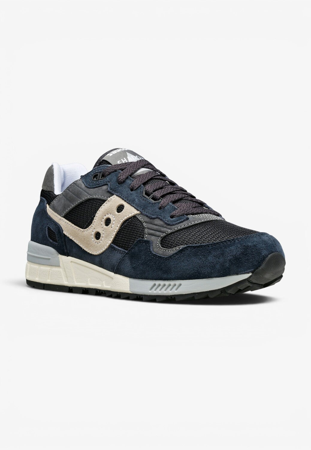 Heren veterschoenen-Blauw suède/nubuck