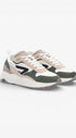 Heren veterschoenen-Groen combi kleur
