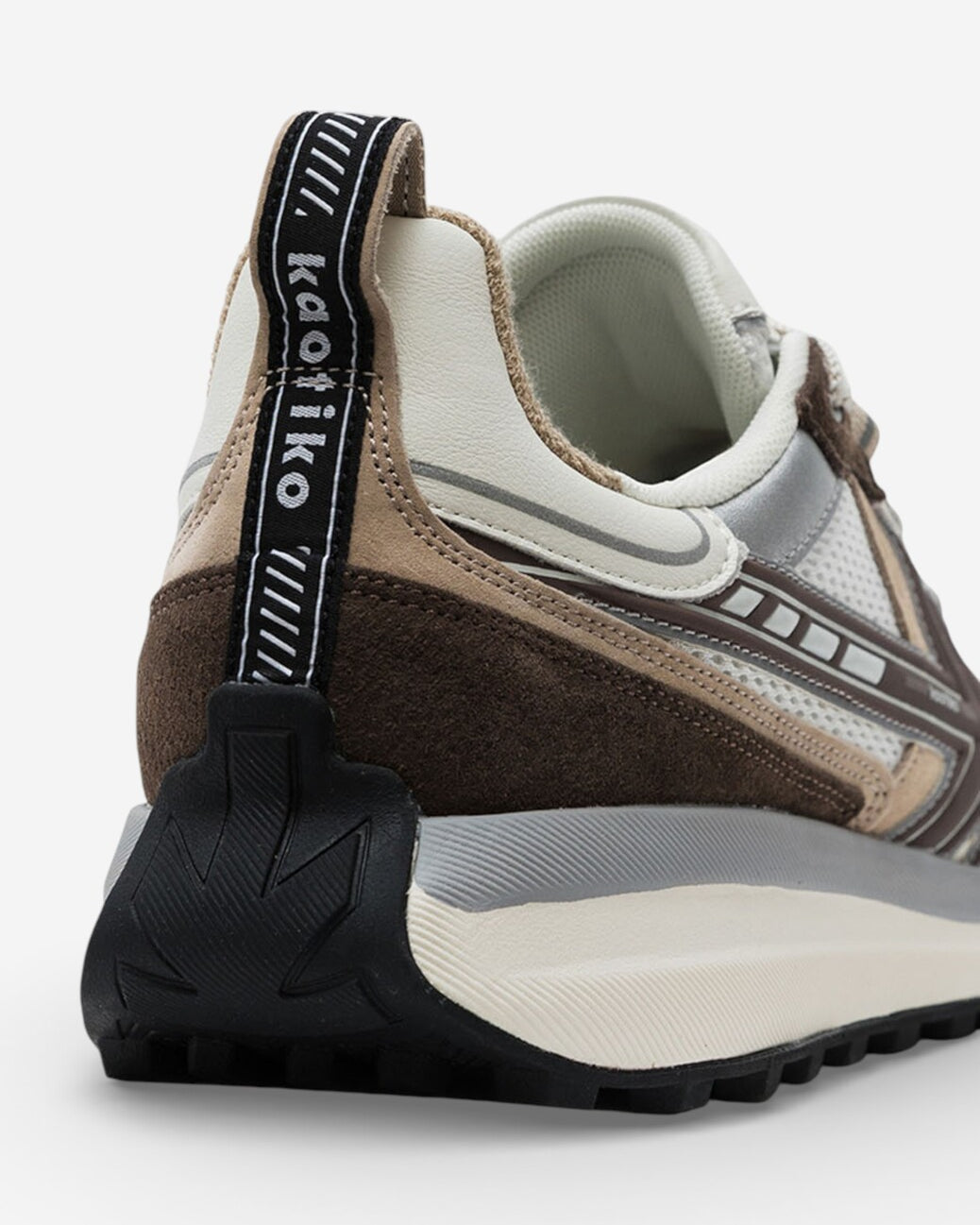 Heren veterschoenen-Wit combi kleur