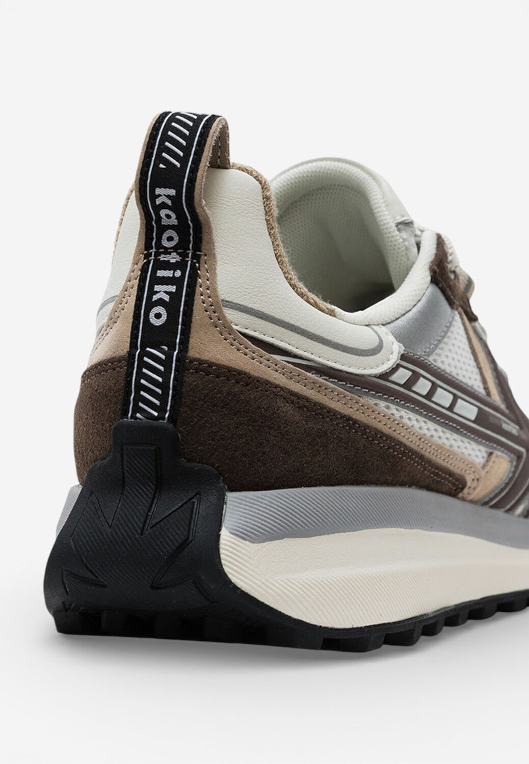 Heren veterschoenen-Wit combi kleur