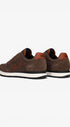 Heren veterschoenen-Bruin combi kleur