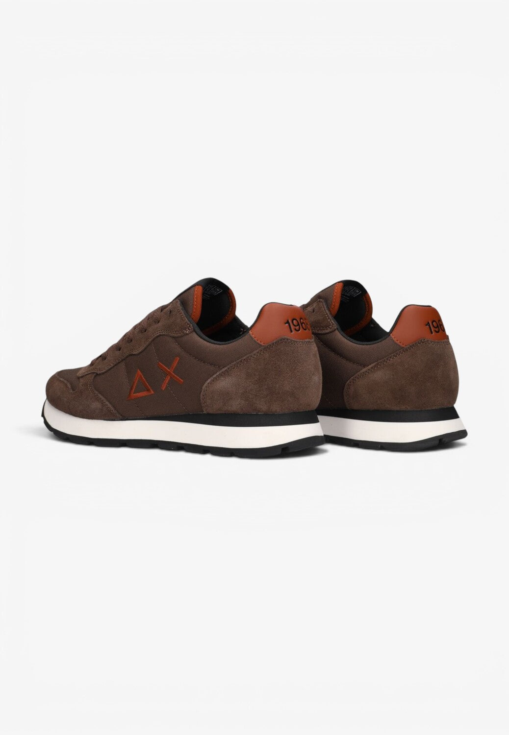 Heren veterschoenen-Bruin combi kleur