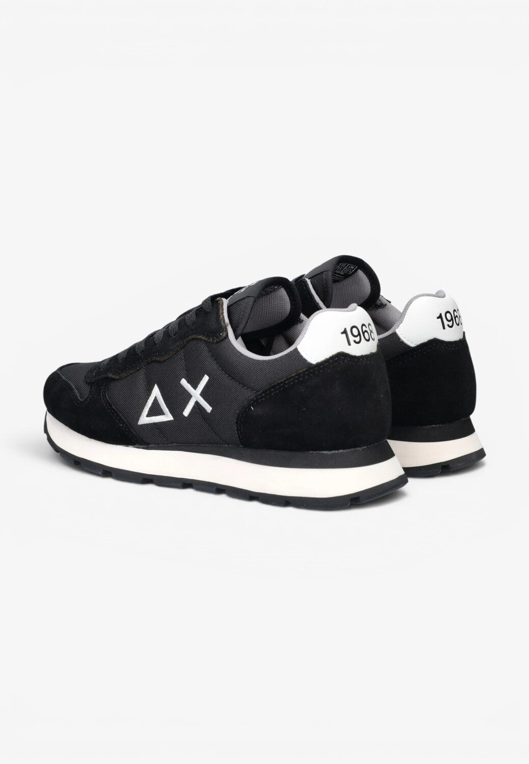 Heren veterschoenen-Zwart combi kleur