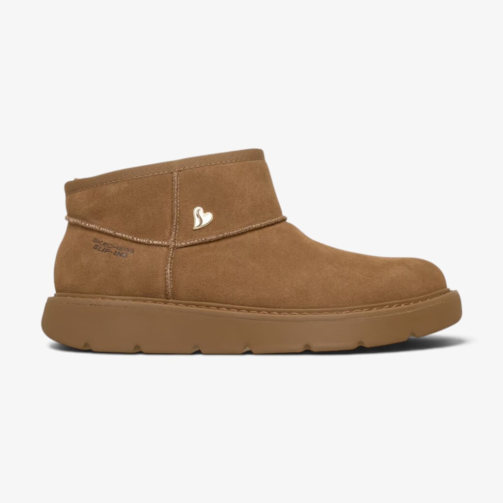 DAMES BOOTS+KORT LAARS-Bruin suède