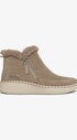 DAMES BOOTS+KORT LAARS-Beige suède/nubuck