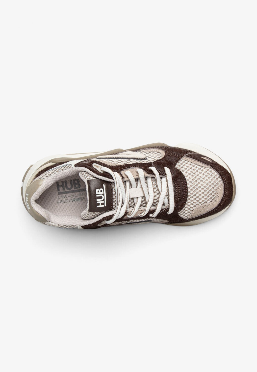 DAMES SPORTIEVE VETERSCHO-Bruin combi kleur