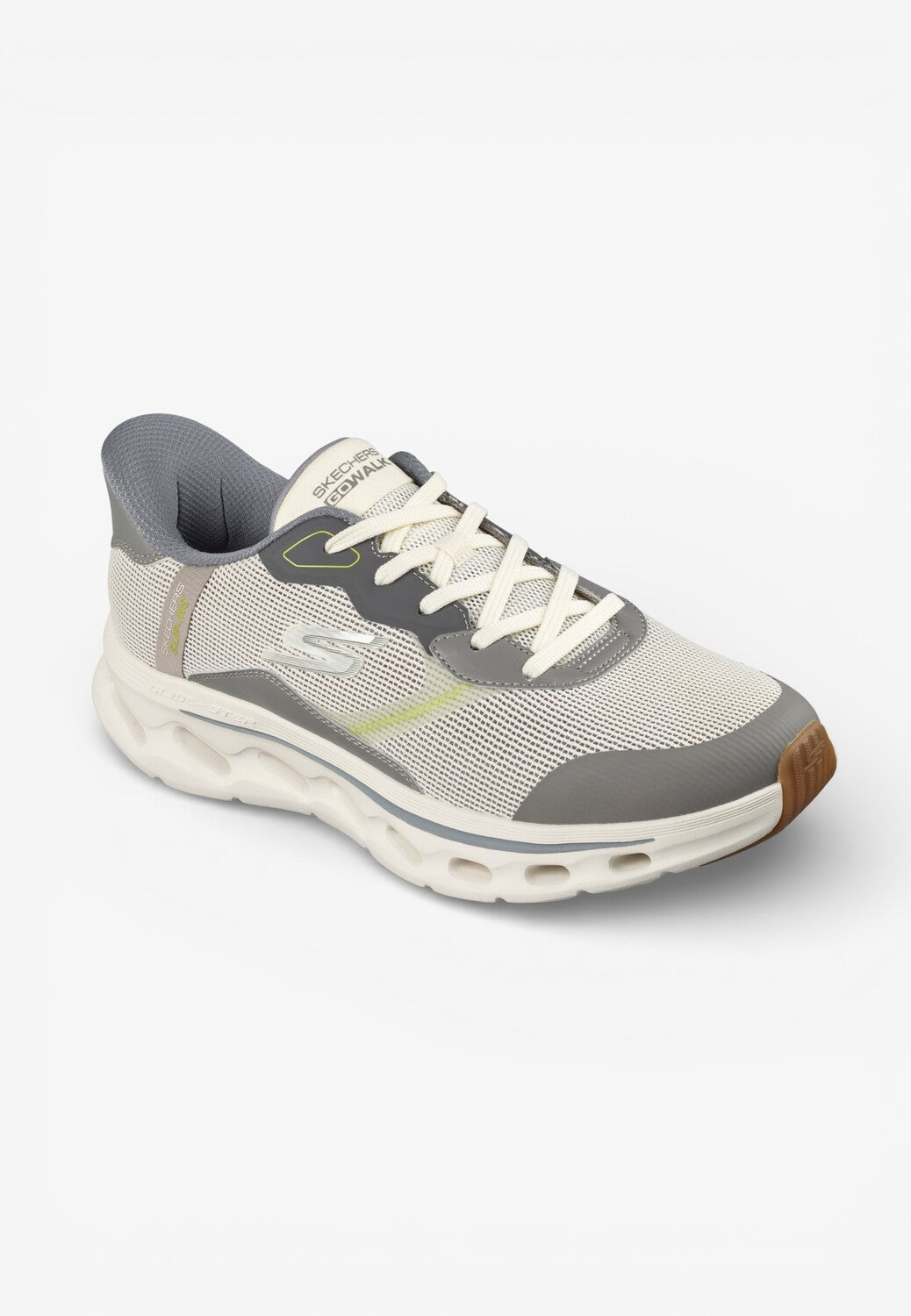 Heren veterschoenen-Groen combi kleur