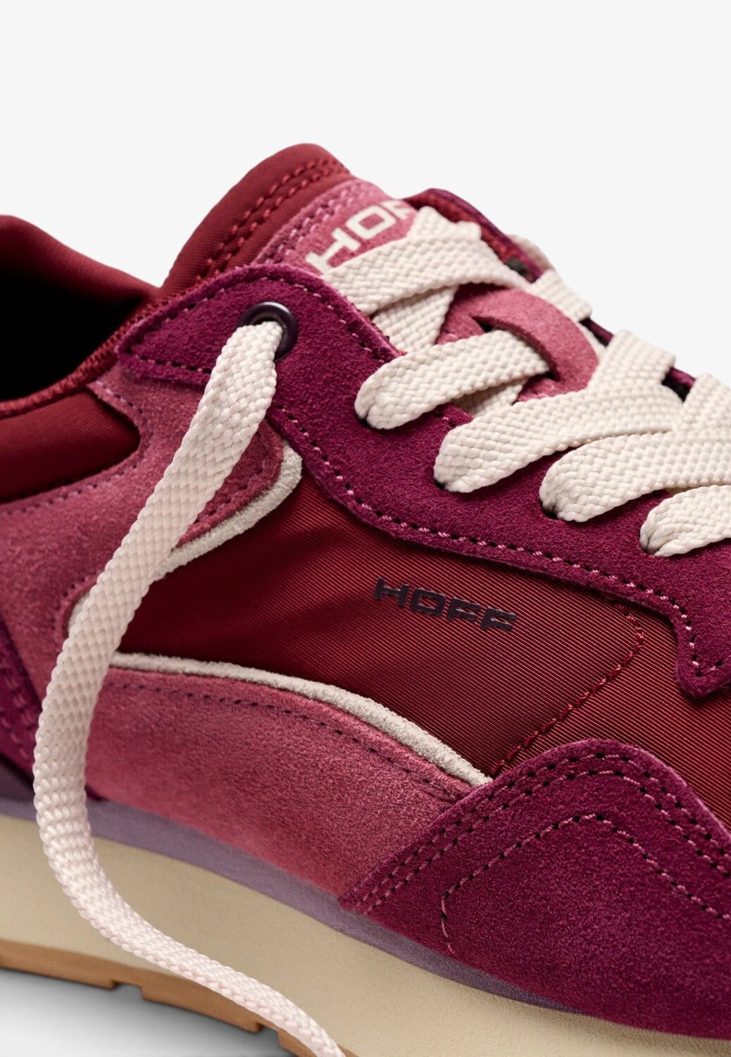 DAMES SPORTIEVE VETERSCHO-Rood suède/nubuck
