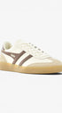 Heren veterschoenen-Beige combi kleur