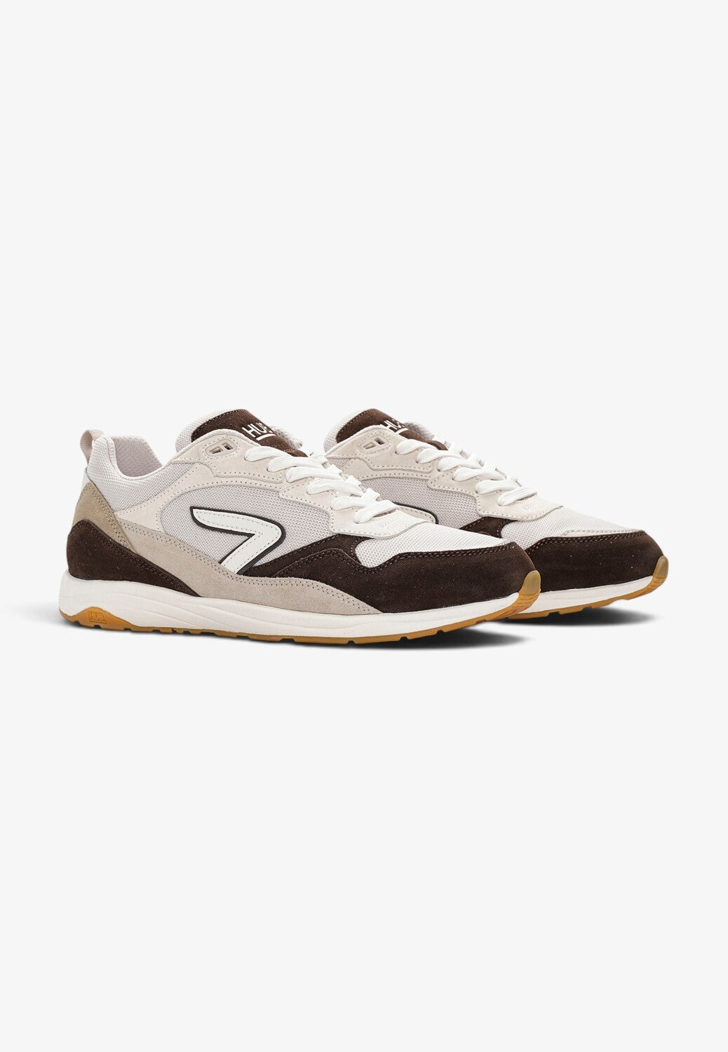 Heren veterschoenen-Beige combi kleur