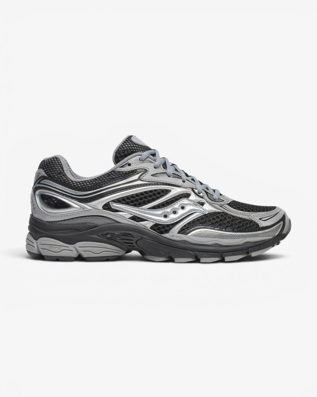Heren veterschoenen-Zwart combi kleur