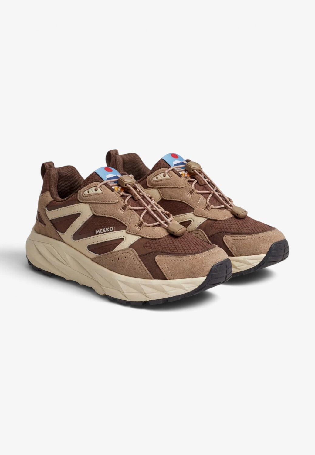DAMES SPORTIEVE VETERSCHO-Bruin combi kleur