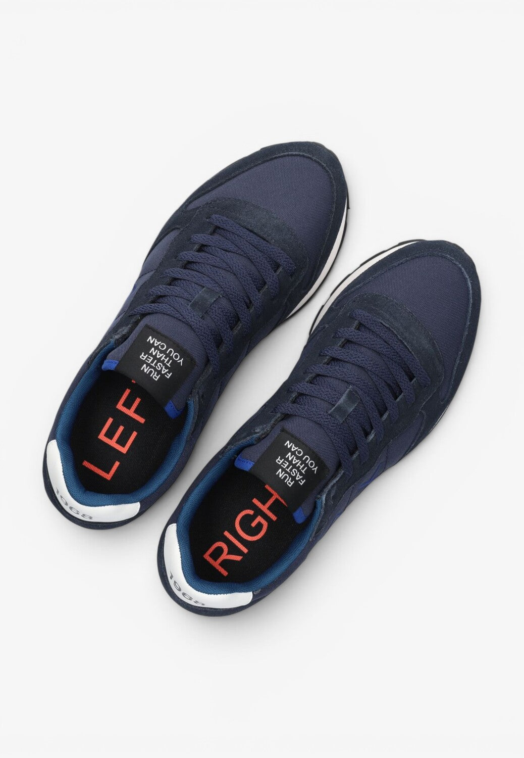 Heren veterschoenen-Blauw combi kleur