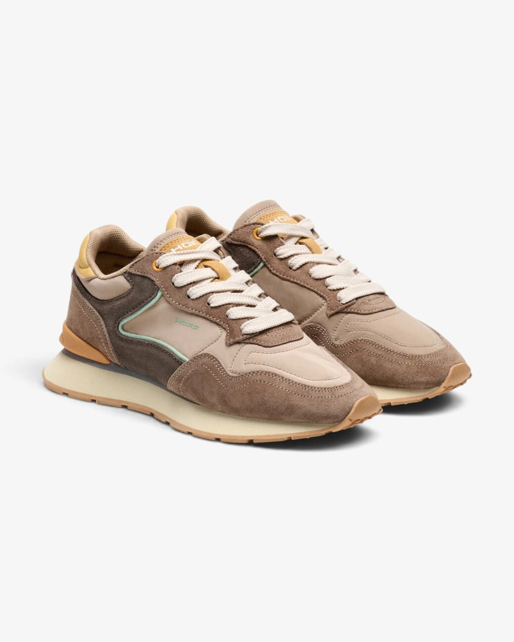 DAMES SPORTIEVE VETERSCHO-Beige suède/nubuck