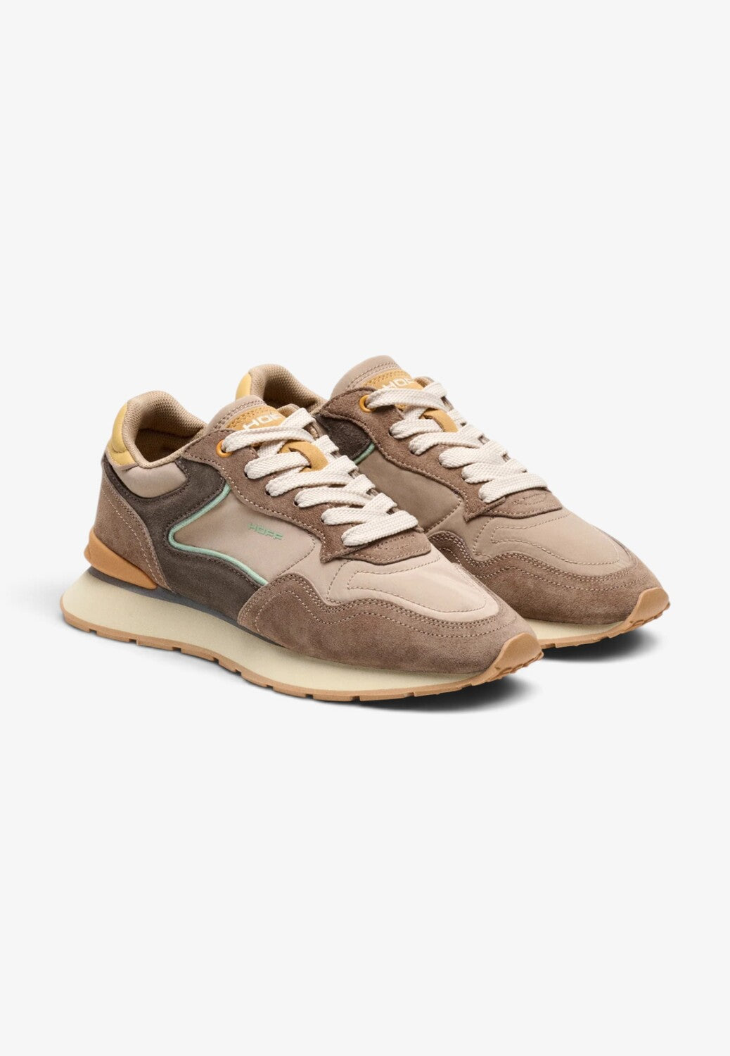 DAMES SPORTIEVE VETERSCHO-Beige suède/nubuck