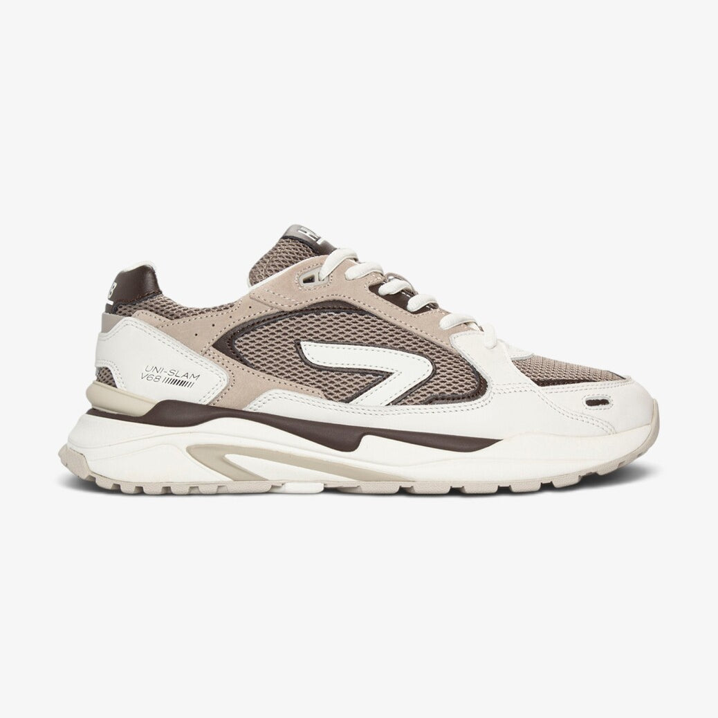 Heren veterschoenen-Bruin combi kleur