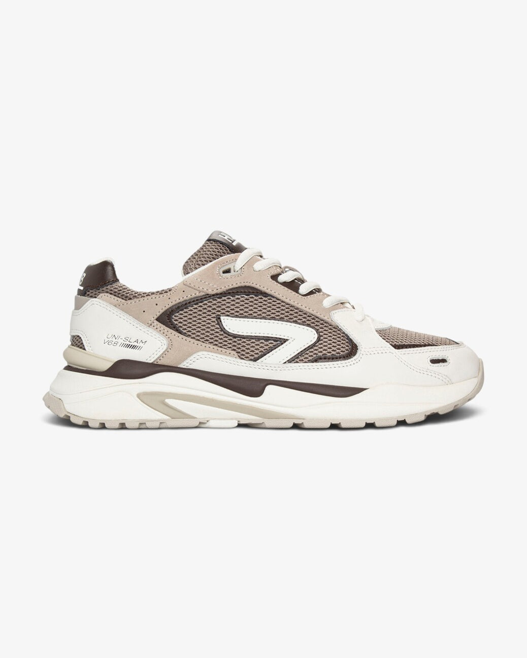 Heren veterschoenen-Bruin combi kleur