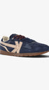 Heren veterschoenen-Blauw suède/nubuck