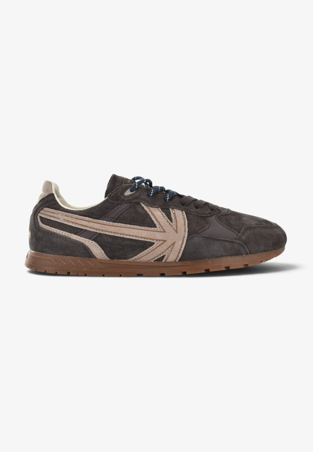 Heren veterschoenen-Bruin suède