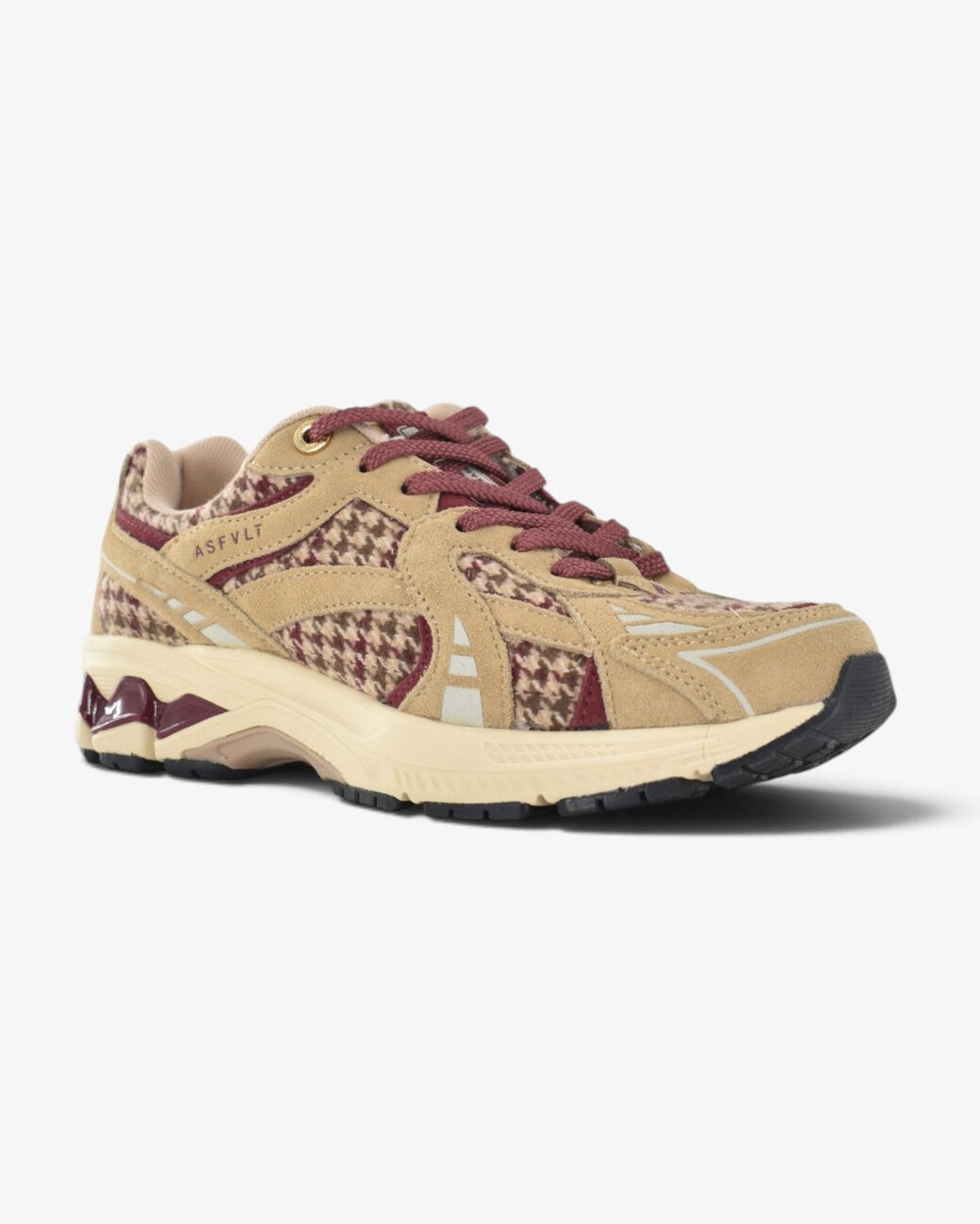 DAMES SPORTIEVE VETERSCHO-Rood suède/nubuck