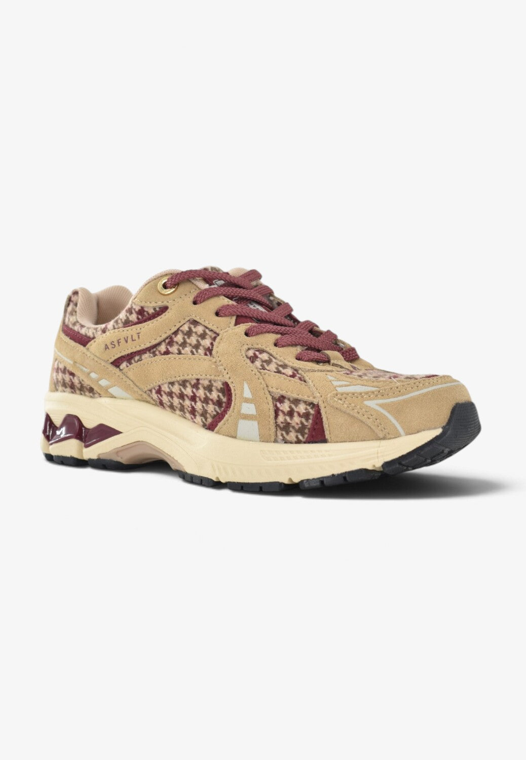 DAMES SPORTIEVE VETERSCHO-Rood suède/nubuck