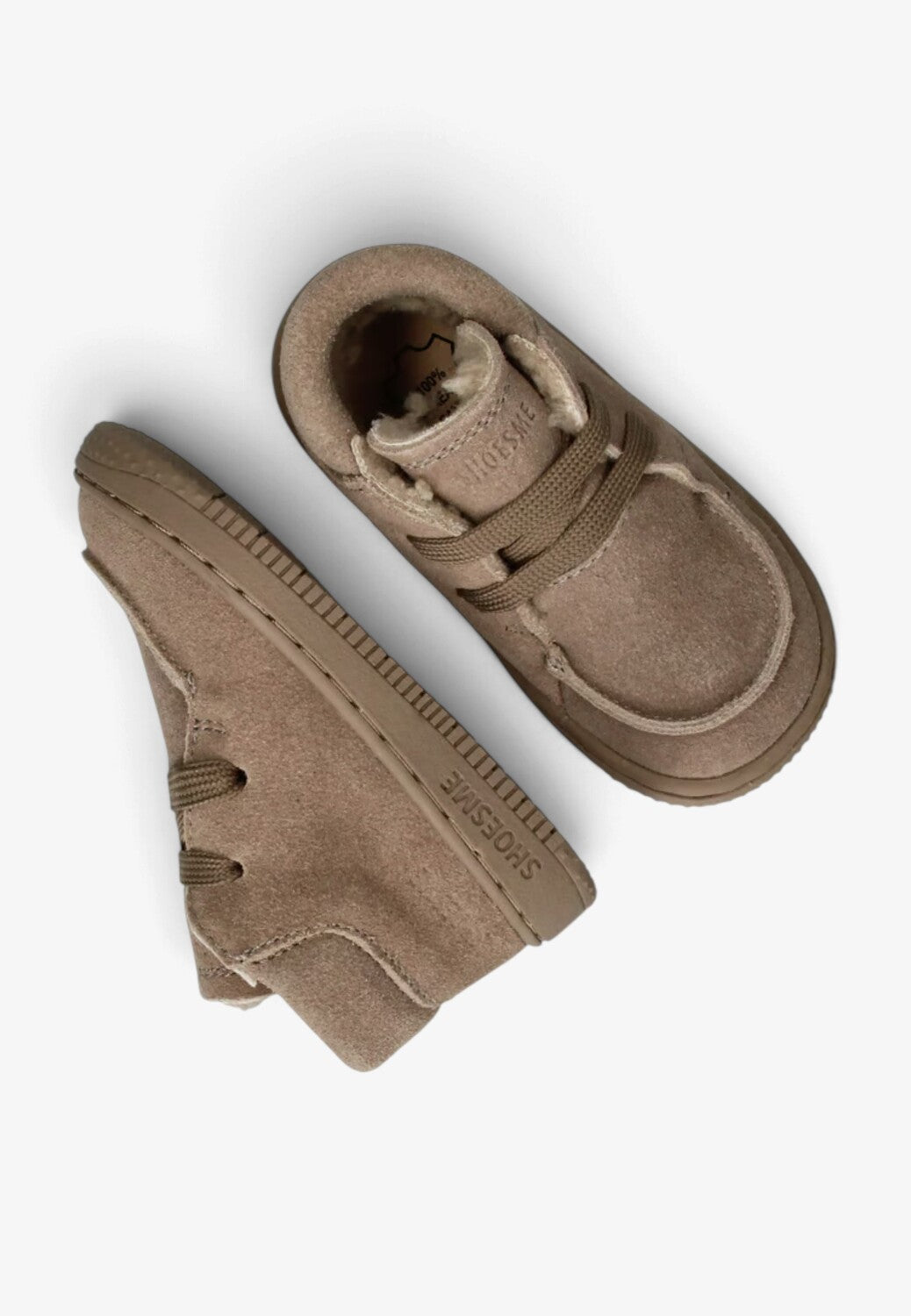 Unisex kids-Beige suède/nubuck