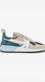 Heren veterschoenen-Blauw combi kleur