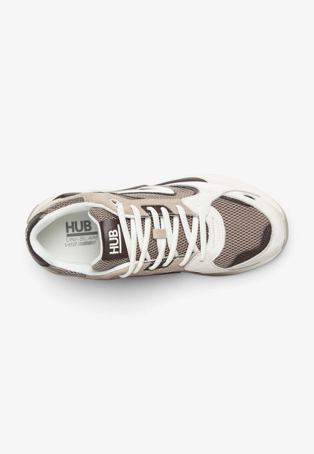 Heren veterschoenen-Bruin combi kleur