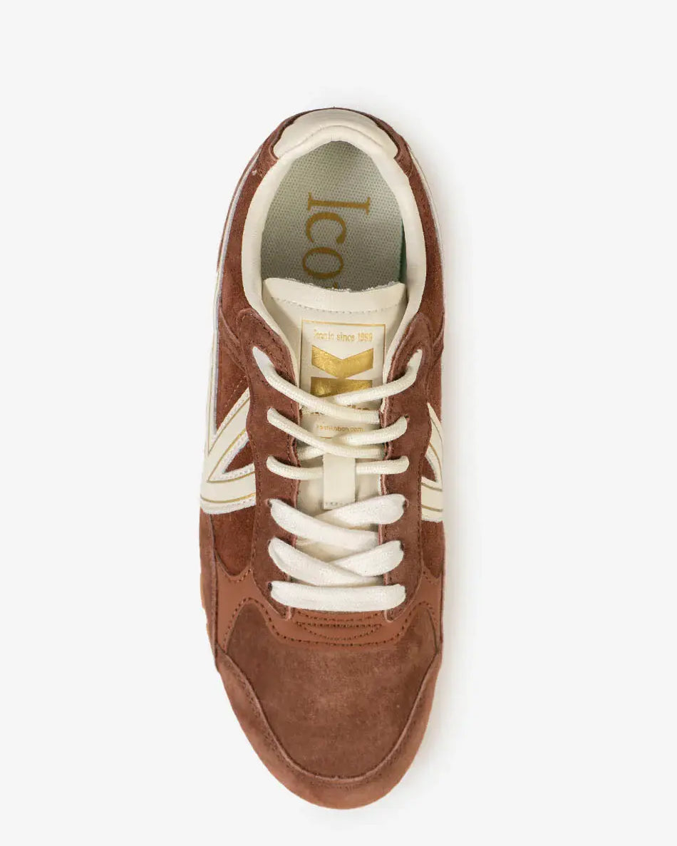 DAMES SPORTIEVE VETERSCHO-Bruin suède