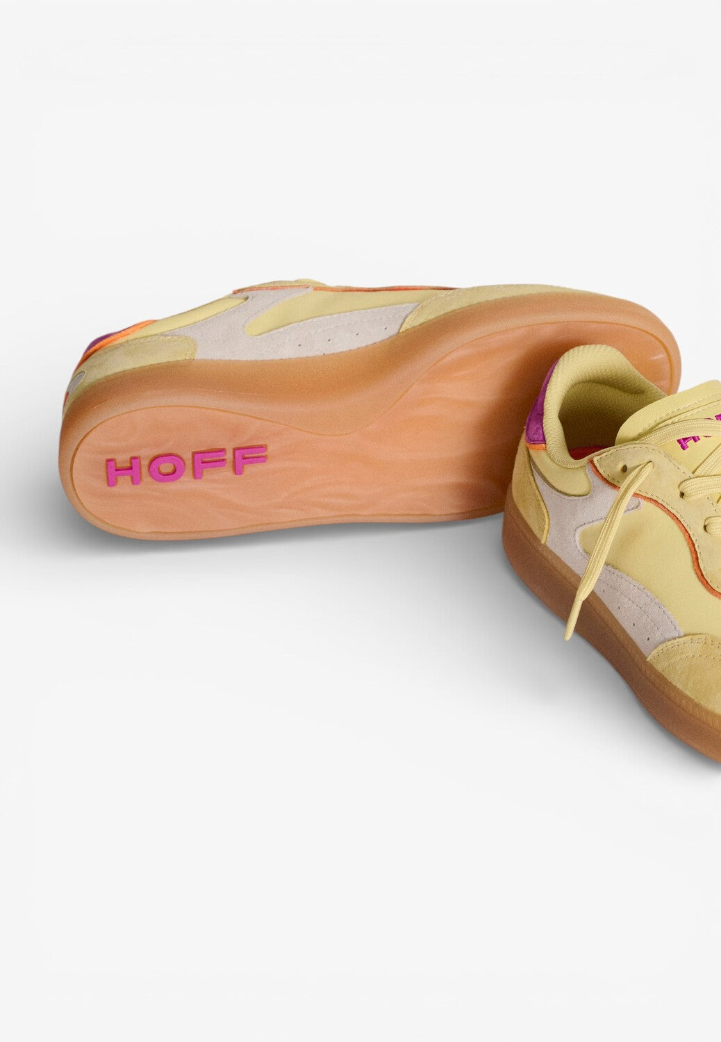 DAMES SPORTIEVE VETERSCHO-Geel suède/nubuck