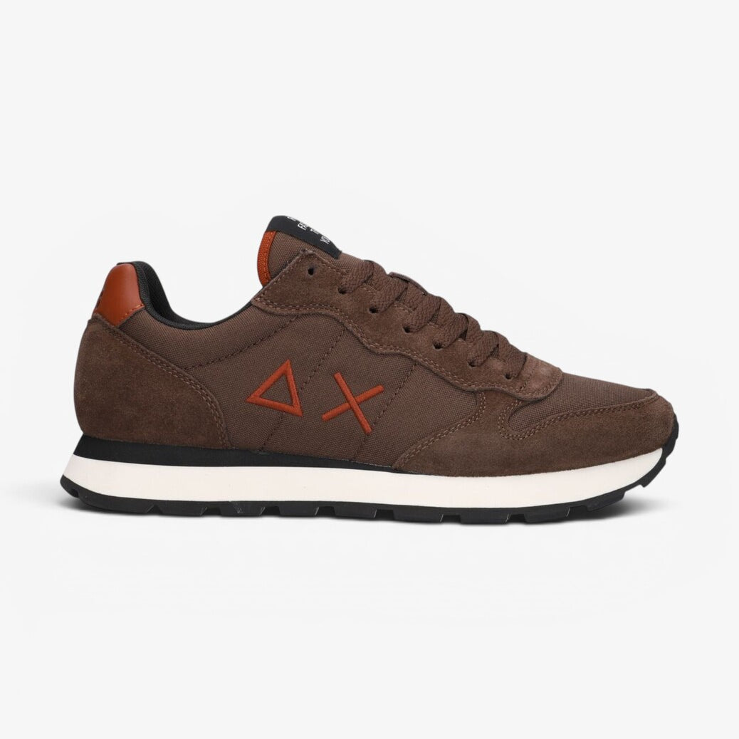 Heren veterschoenen-Bruin combi kleur