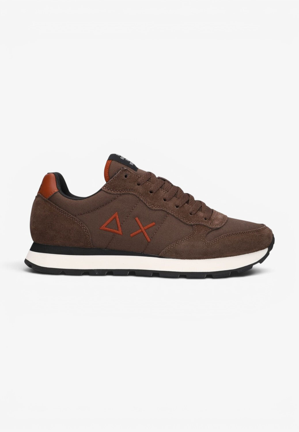 Heren veterschoenen-Bruin combi kleur