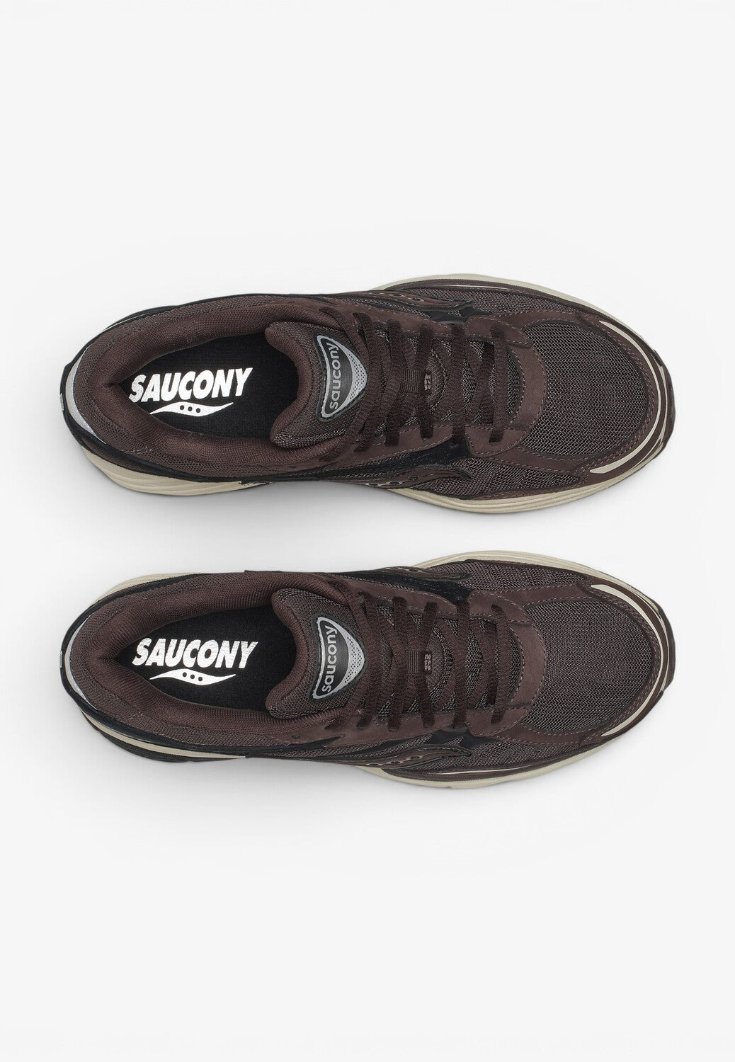 Unisex sneakers-Bruin combi kleur