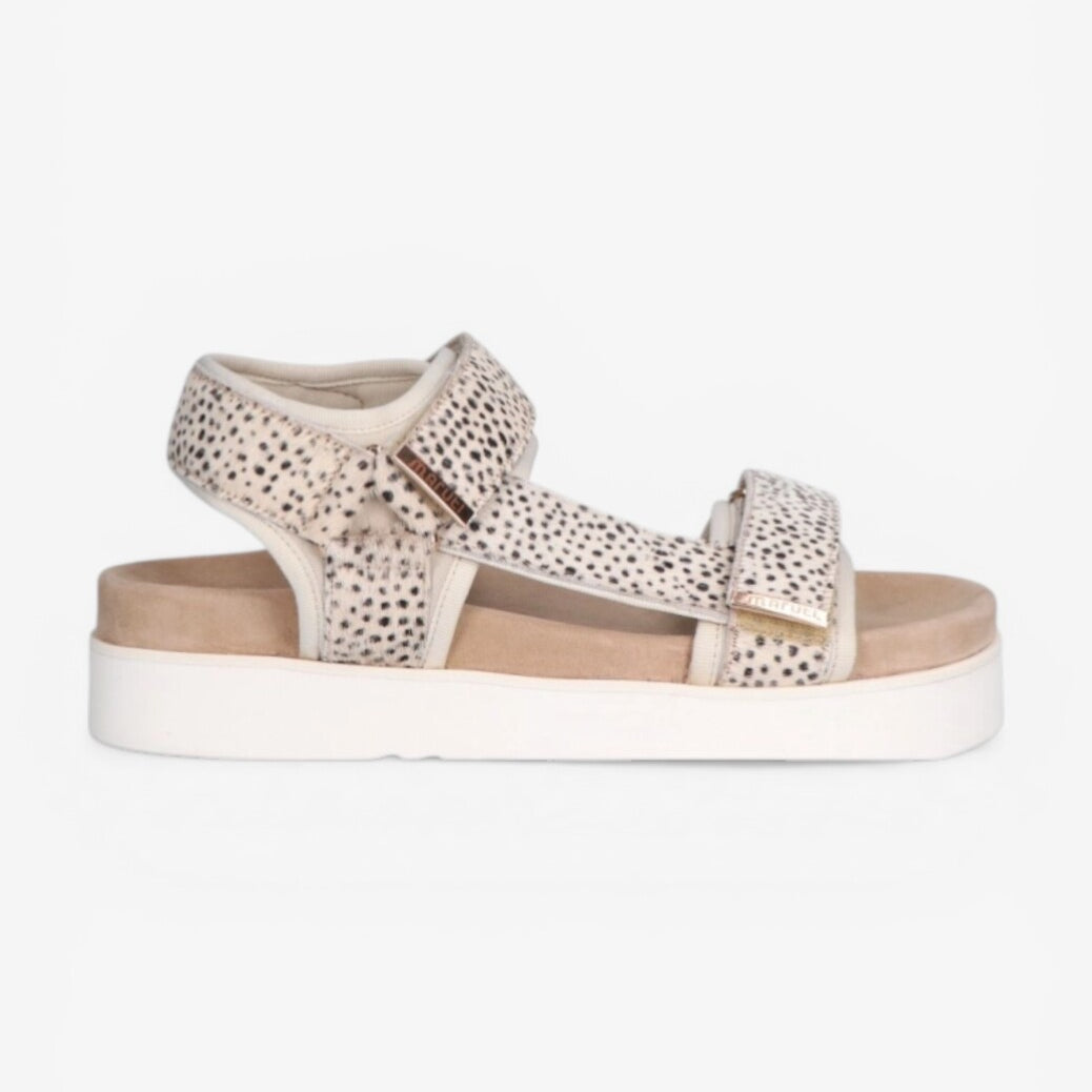 DAMES OPEN SCHOENEN-Beige combi kleur