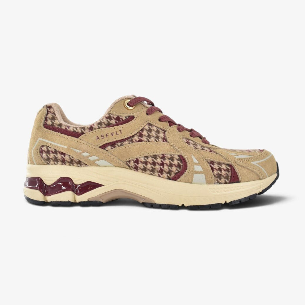 DAMES SPORTIEVE VETERSCHO-Rood suède/nubuck