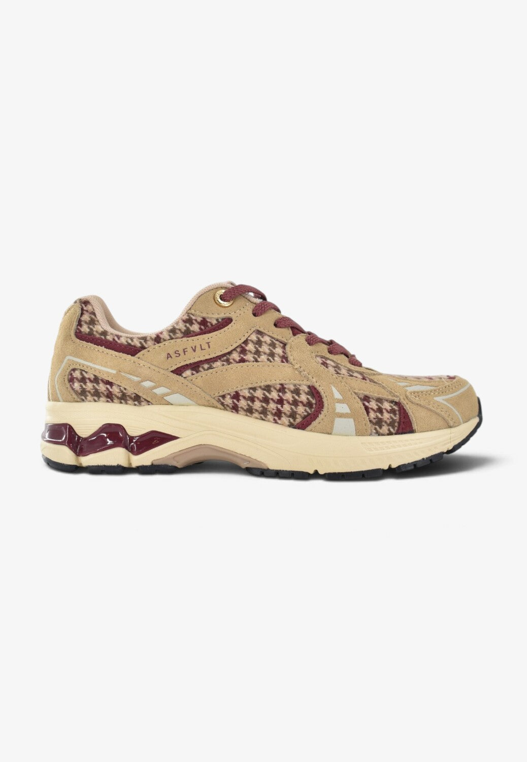 DAMES SPORTIEVE VETERSCHO-Rood suède/nubuck