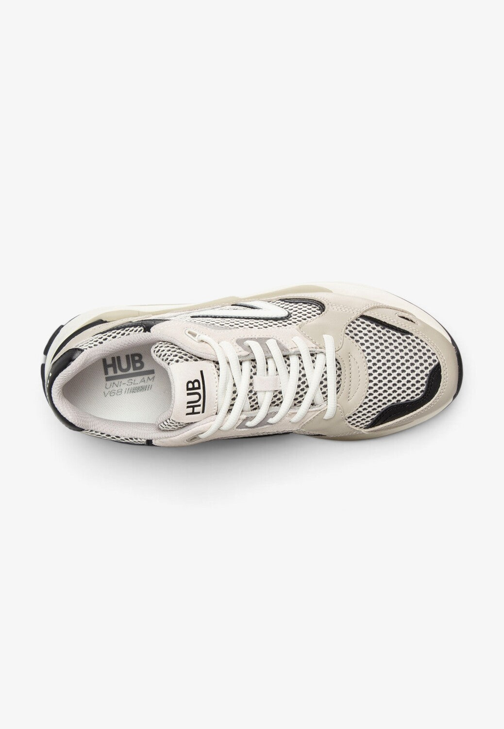 Heren veterschoenen-Zwart combi kleur