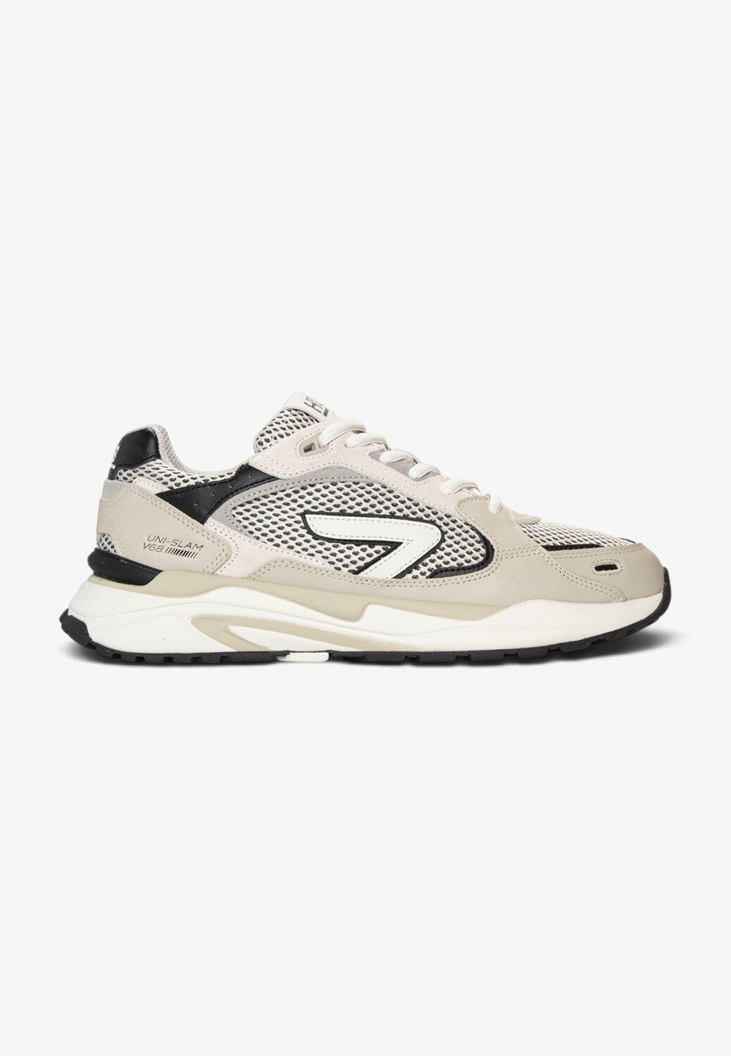 Heren veterschoenen-Zwart combi kleur