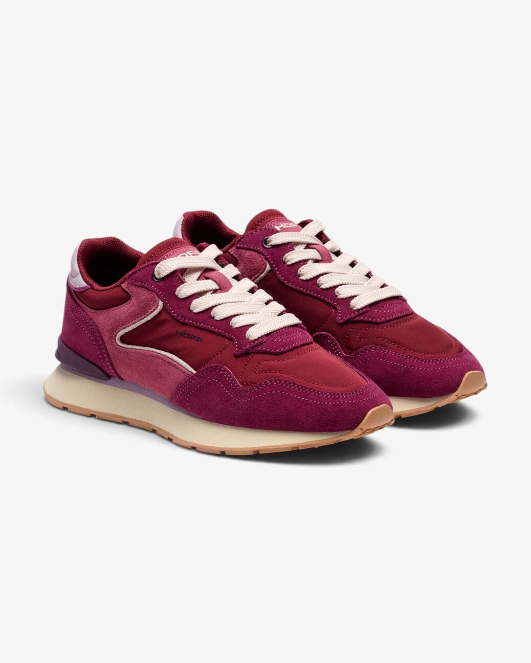 DAMES SPORTIEVE VETERSCHO-Rood suède/nubuck