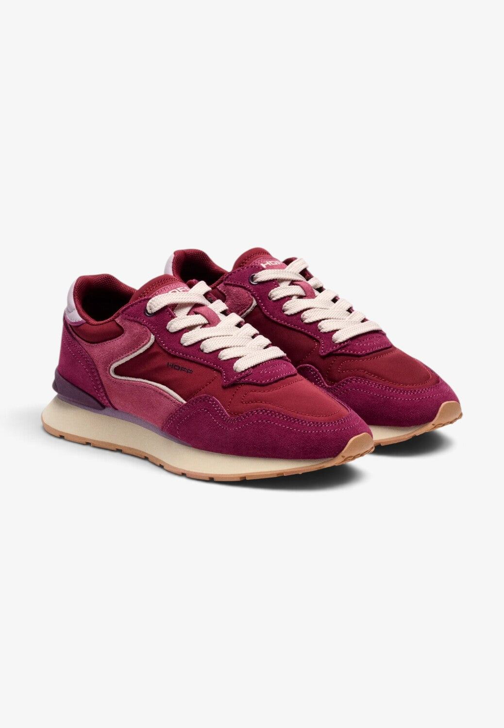 DAMES SPORTIEVE VETERSCHO-Rood suède/nubuck
