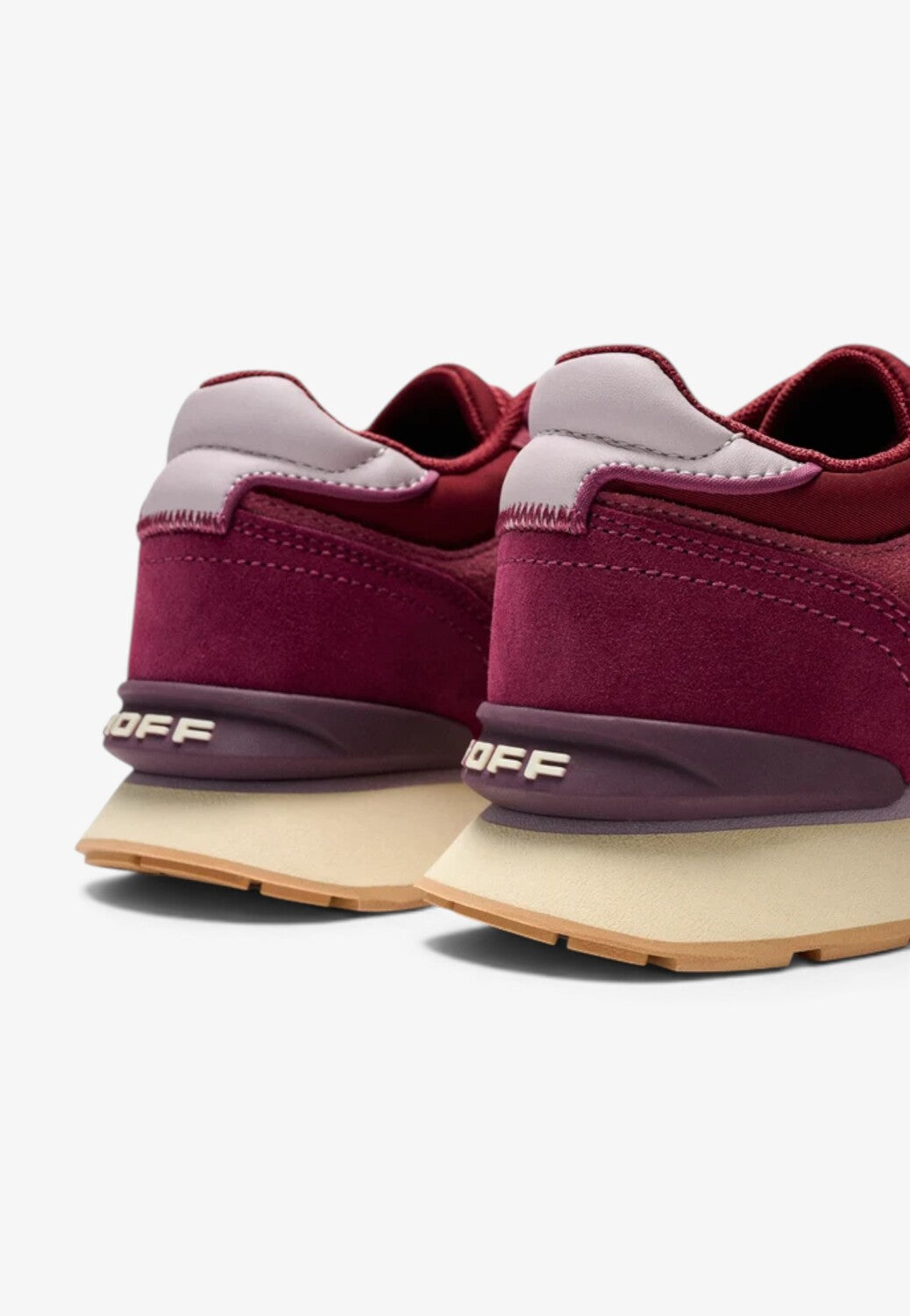 DAMES SPORTIEVE VETERSCHO-Rood suède/nubuck