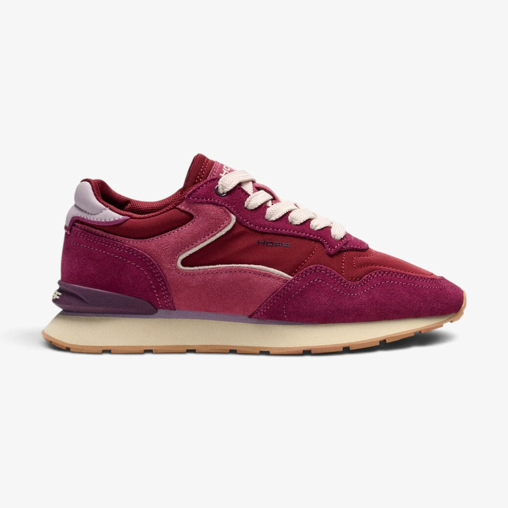 DAMES SPORTIEVE VETERSCHO-Rood suède/nubuck