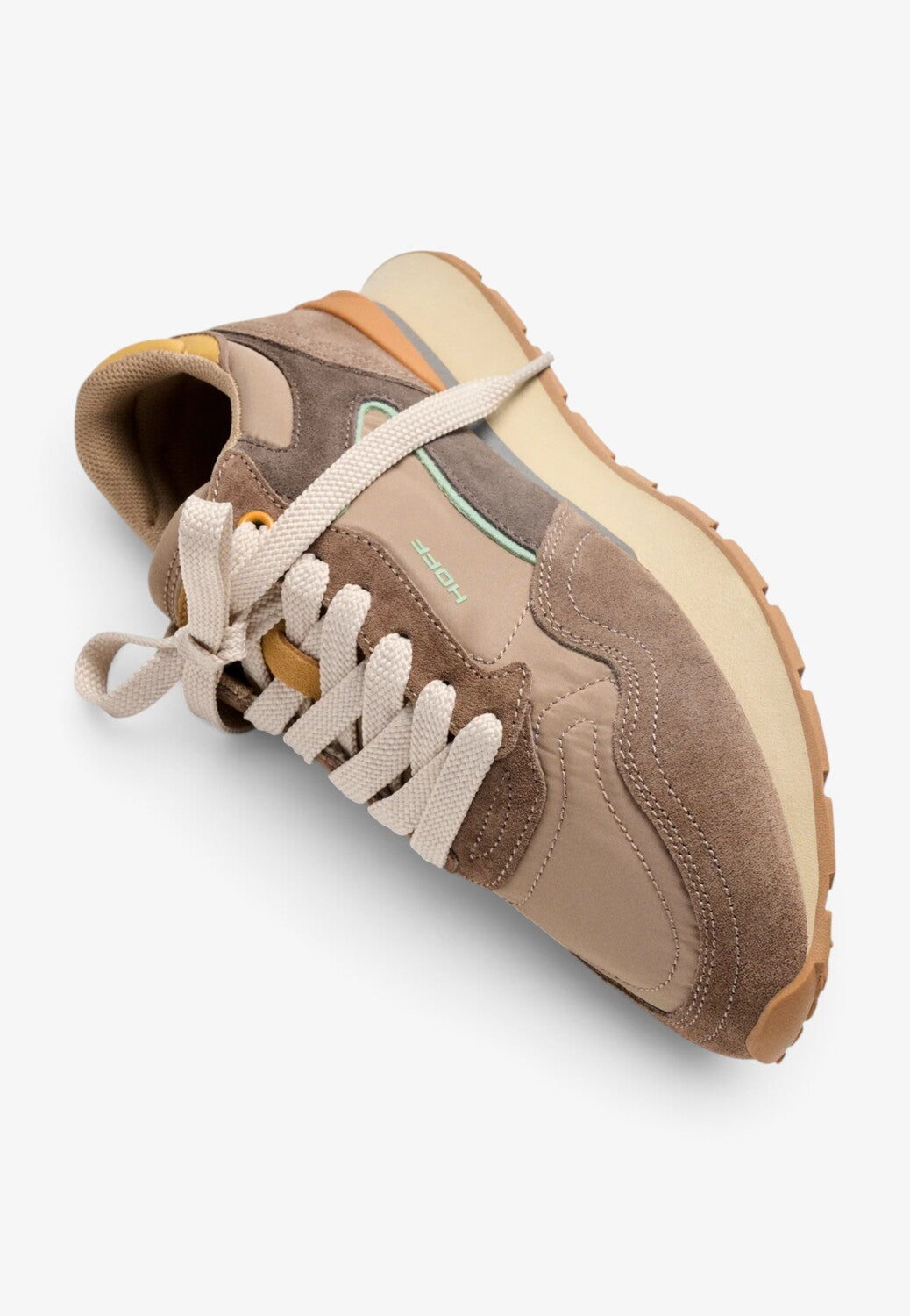 DAMES SPORTIEVE VETERSCHO-Beige suède/nubuck
