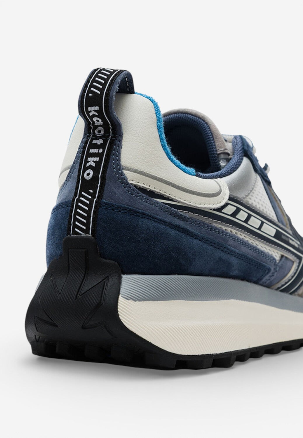 Heren veterschoenen-Blauw combi kleur