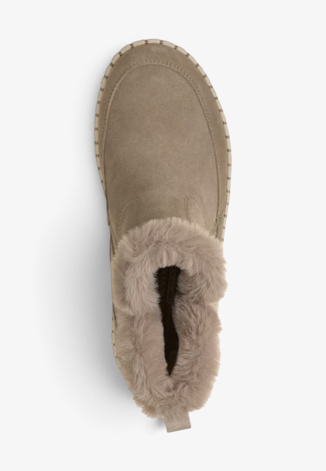 DAMES BOOTS+KORT LAARS-Beige suède/nubuck